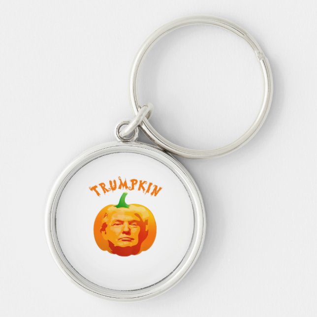 Llavero Trumpkin Funny Halloween - Spooky Parody Edition (Frente)