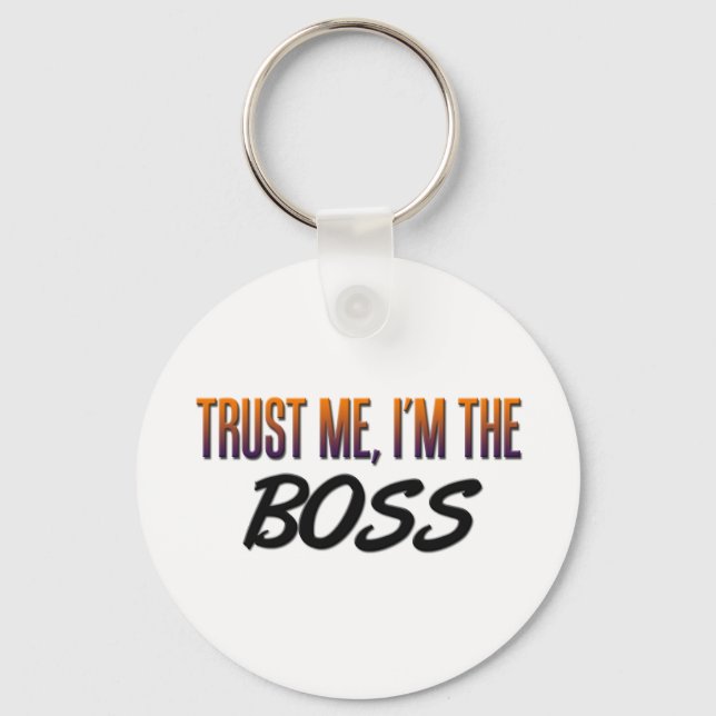 Llavero Trust Me Boss (Anverso)