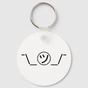 Llavero Tsu Kana Shrug Emoticon ¯\_ ㋡_/ Ø Kaomoji japonés