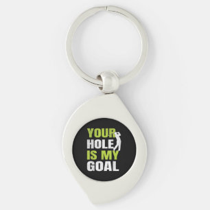 Llavero Tu Agujero Es Mi Objetivo - Jugador De Golf Humor 