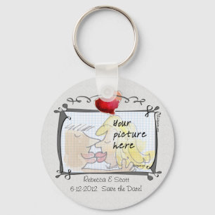 Llavero Tu boda de fotos salva las cadenas de fecha