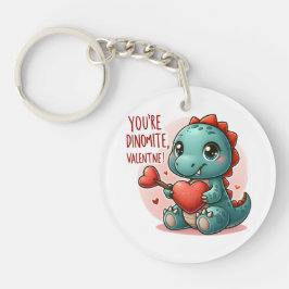 Llavero Tu Dinomita Valentine Cute Dinosaur Love