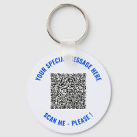 Tu divertido código QR de texto personalizado llav
