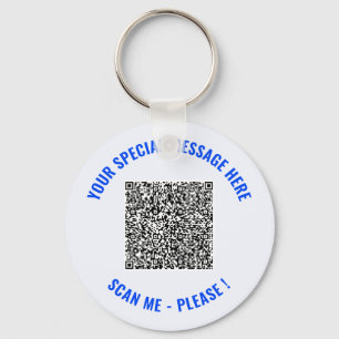 Llavero Tu divertido código QR de texto personalizado llav
