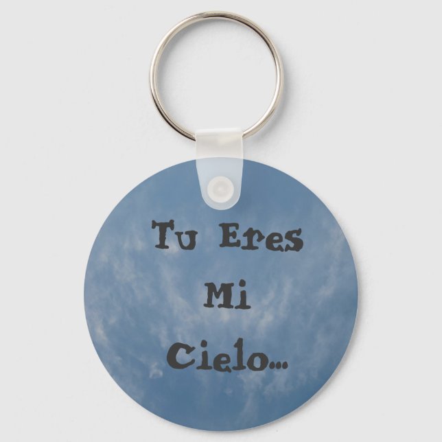 Llavero Tu eres mi cielo... (Anverso)