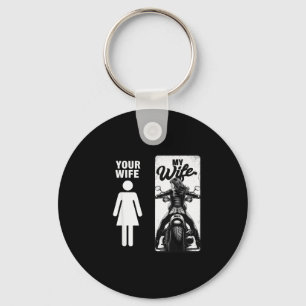 Llavero Tu esposa es simple Mi esposa Esposa motociclista