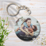 Llavero Tu foto favorita de pareja<br><div class="desc">Personaliza tu foto favorita de tu pareja con tus nombres y el año,  creando un recuerdo y un regalo únicos. ¡Un bonito tesoro! Diseñado por Thisisnotme©</div>