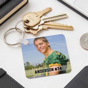 Llavero Tu foto personalizada de fútbol o tu deporte