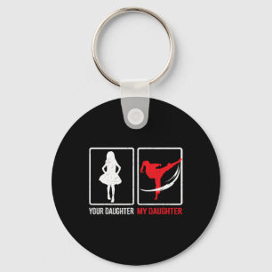 Llavero Tu hija mi hija divertido karate Día del padre