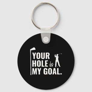 Llavero Tu hoyo es mi objetivo Regalo divertido de golf de