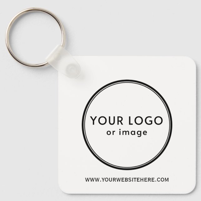 Llavero Tu logo y texto personalizado (Anverso)