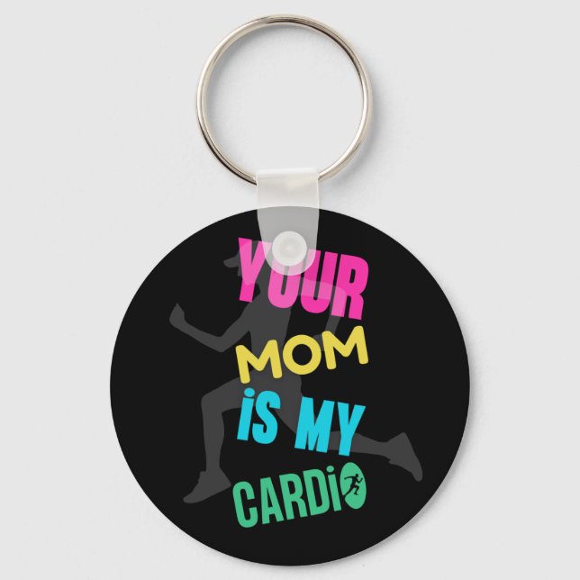 Llavero Tu Mamá es Mi Cardio  (Anverso)