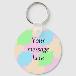 Llavero Tu mensaje aquí agregar texto nombre boho colorido