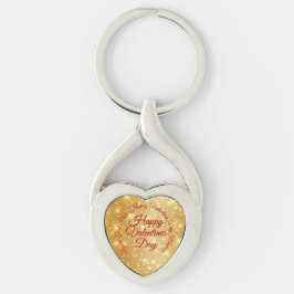 Llavero Tu Mensaje de Día de San Valentín en Corazón de TE