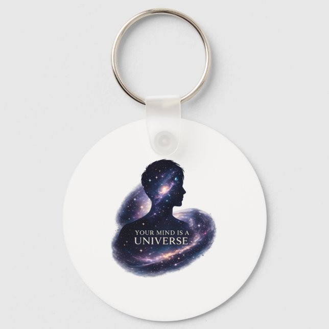 Llavero Tu mente es un Universo (Anverso)