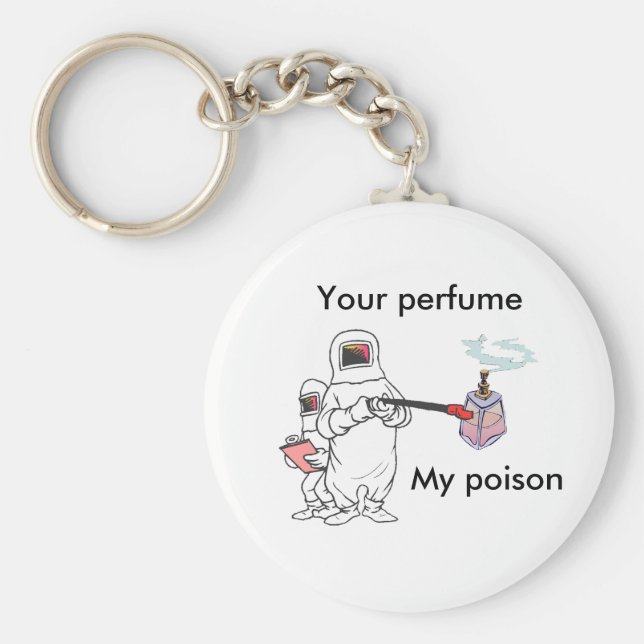 Llavero Tu perfume, Mi cadena de llaves venenosas (Frente)
