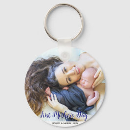Llavero Tu primer día de la madre personalizado con foto