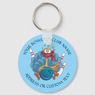 Llavero Tu Propietario Del Club De Bowling Con La Turquía