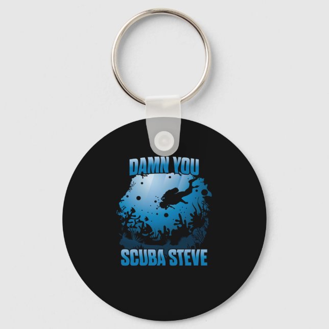 Llavero Tu Scuba Steve Diving Ocean Funny Gift (Anverso)