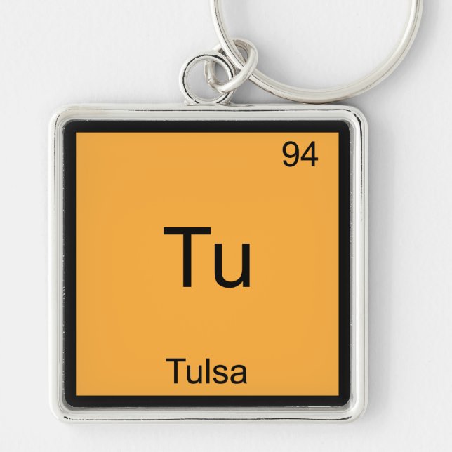 Llavero Tu - Tulsa City Chemistry Símbolo T-Shirt (Frente)