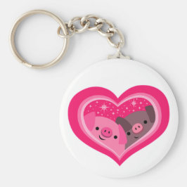 Llavero Tú Y Yo (Cute Personalizados Cerdos)