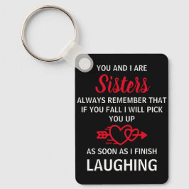 Llavero Tú y yo somos hermanas divertido regalo de novedad
