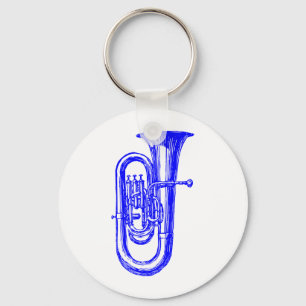 Llavero Tuba azul
