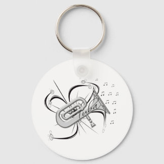 Llavero Tuba Silver y Notes