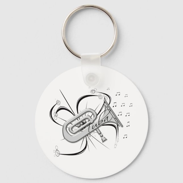 Llavero Tuba Silver y Notes (Anverso)