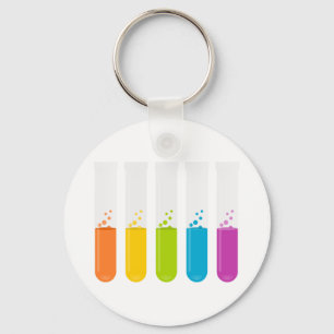 Llavero Tubos de prueba de ciencia química