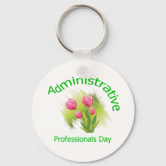 Llavero Tulip Flores Día de los Profesionales Administrati