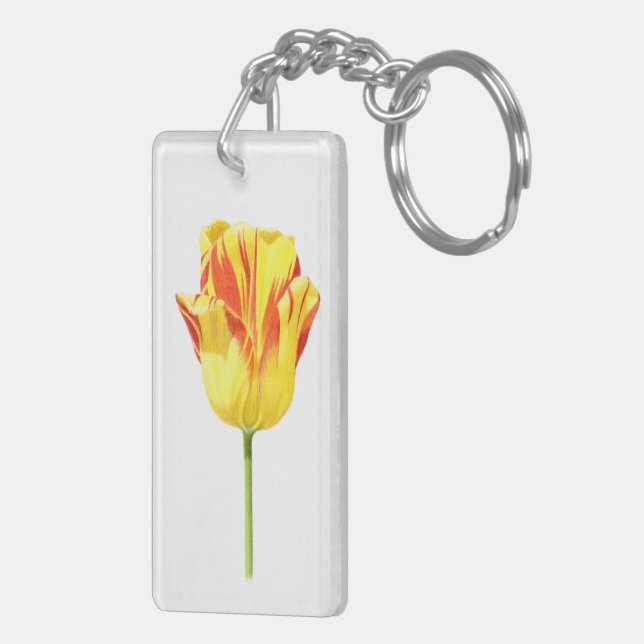 Llavero Tulipán amarillo y rojo (Atrás Derecha)