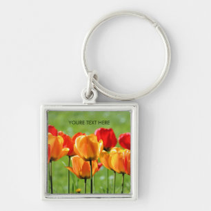 Llavero Tulipanes Amarillos y Rojos