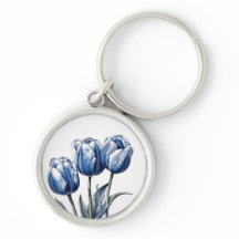 Tulipanes en azul de Delft