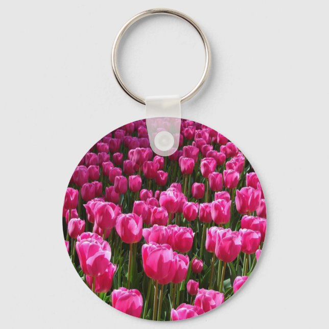 Llavero Tulipanes rosados (Anverso)