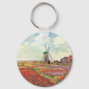 Llavero Tulips, De Holanda, Por Claude Monet