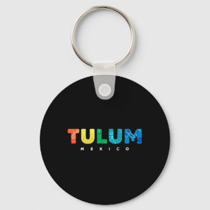 Llavero Tulum México Colorido Tribal Maya Recuerdo para Ni