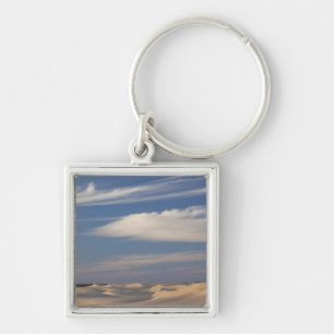 Llavero Túnez, desierto del Sahara, Douz, Gran Duna, ocaso