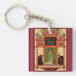 Llavero Turandot Ópera Arte Nouveau Vintage