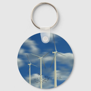 Llavero Turbina eólica de energía verde