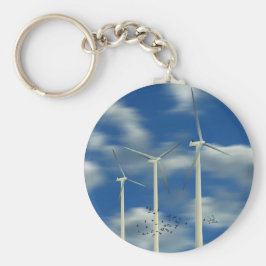 Llavero Turbina eólica de energía verde