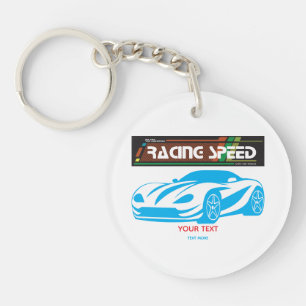 Llavero Turbo Racing Speed Car – Arte de Auto de Rendimien