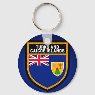 Llavero Turcos y bandera de Caicos