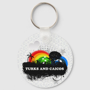 Llavero Turcos y Caicos con sabor a fruta lindos