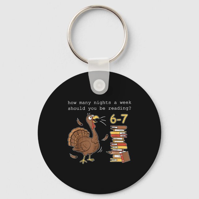 Llavero Turkey 6 7 How Many Nights A Week Should You Be Re (Anverso)