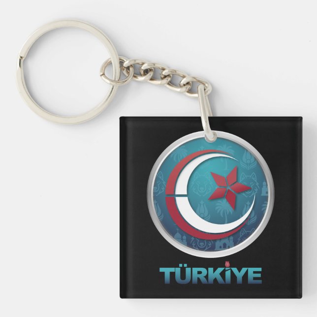 Llavero Turkey Turkiye Europe Asia (Frente)