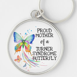 Llavero Turner syndrome butterfly awareness mother