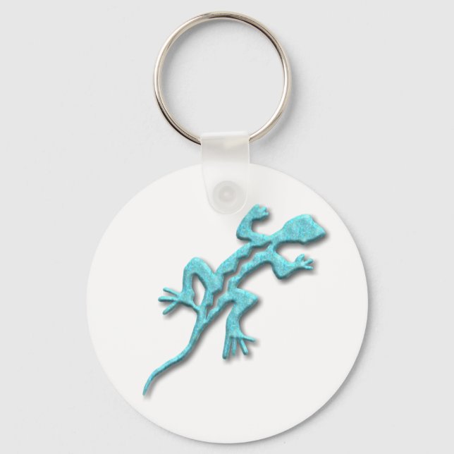 Llavero Turquesa de Lizard (Anverso)