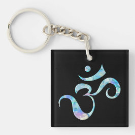 Llavero Turquesa Ombrada Om