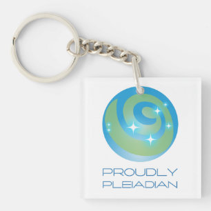 Llavero Turquesa Orgullosamente Pleyadiano Starsee